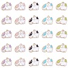 25 Pieces Cat Enamel Charm Pendant Kitten Charm Cute Cat Animal Pendant Mixed Color for Jewelry Necklace Earring Nracelet Making Crafts JX734A-1