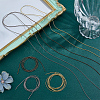 3 Bags 3 Colors Round French Wire Gimp Wire TWIR-SC0001-07-4