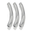 304 Stainless Steel Curved Tube Beads STAS-M071-03C-P-1