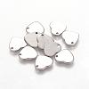 Handmade Gifts Ideas for Valentines Day 201 Stainless Steel Stamping Blank Tag Pendants STAS-Q070-2
