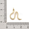 Brass Micro Pave Cubic Zirconia Pendants LS-KK-M321-01A-G-3