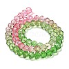 Transparent Painted Glass Beads Strands DGLA-A034-T8mm-A18-5