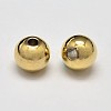 Rack Plating Brass Round Spacer Beads KK-I601-6mm-G-RS-1