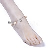 Brass Cable Chain Anklets AJEW-AN00258-5