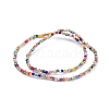 Electroplate Transparent Glass Beads Strands GLAA-F079-M01-2
