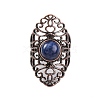 Natural Sodalite Retro Finger Rings RJEW-B067-02R-18-2