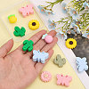 CHGCRAFT 16Pcs 8 Style Food Grade Eco-Friendly Silicone Beads SIL-CA0002-06-4