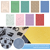 Globleland 9Pcs 9 Patterns Plastic Fondant Stencil DIY-GL0001-54-3