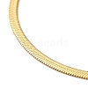 Ion Plating(IP) 304 Stainless Steel Herringbone Chain Necklace for Men Women NJEW-E076-04B-G-2
