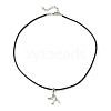 Alloy Bird Pendant Necklaces NJEW-JN04558-02-4