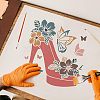 Plastic Reusable Drawing Painting Stencils Templates DIY-WH0172-540-5