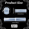 2Pcs Extendable Plastic Paint Brush Case AJEW-GF0013-23-2