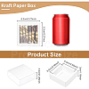 Square Kraft Paper Box CON-WH0085-27-2