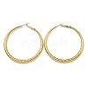 202 Stainless Steel Huggie Hoop Earrings with 304 Stainless Steel Pins for Women EJEW-M253-01A-G-1