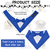 2Pcs 2 Styles Polyester Pet Handkerchi AJEW-CP0008-69A-2
