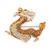 Dragon Alloy Rhinestones Brooches JEWB-S022-09A-2