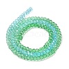 Transparent Painted Glass Beads Strands X1-DGLA-A034-T1mm-A17-5