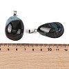 Natural Dyed & Heated Agate Tumbled Stone Pendants GG-K002-07C-3