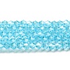 Transparent Electroplate Glass Beads Strands LS-GLAA-F029-2mm-C20-1