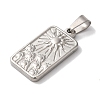 Non-Tarnish 304 Stainless Steel Pendants STAS-L081-034P-2