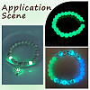 100Pcs Synthetic Luminous Stone Beads Strands G-SP0001-44B-7