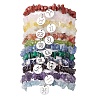 12Pcs 12 Styles Constellations Guardian Gemstone Stretch Bracelets BJEW-JB11147-1