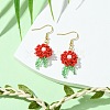 Glass Dangle Earrings EJEW-MZ00316-02-2