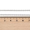 Non-Tarnish Classic Plain 304 Stainless Steel Mens Womens Cable Chain Necklace Making STAS-P045-01P-A-2