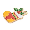 Christmas Theme Alloy Enamel Pendants ENAM-I060-01I-2