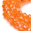Transparent Electroplate Glass Beads Strands EGLA-A039-T3mm-A11-3