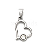 304 Stainless Steel Pendants STAS-Q343-04A-P-1