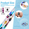 3Strands Mixed Styles Glass Beads Strands GLAA-TA0004-33-4