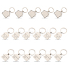 CHGCRAFT 17Pcs 3 Style Zinc Alloy Keychain KEYC-CA0001-22-1