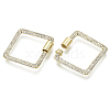 Brass Micro Pave Cubic Zirconia Screw Carabiner Lock Charms ZIRC-N039-012A-NF-3