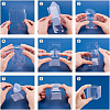 Transparent Plastic PET Box Gift Packaging CON-WH0052-8x8cm-3