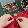 500Pcs 5 Colors Transparent Spray Painted Crackle Glass Beads CCG-PH0001-18-3
