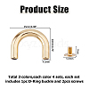 12 Sets 3 Colors Alloy Decorative Buckles FIND-HS0002-29-2