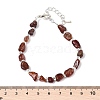 Natural Garnet Chips Bracelets for Women BJEW-H623-01S-04-5