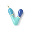 Brass Enamel Pendants KK-E093-03G-V-02-1