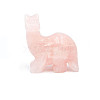 Natural Rose Quartz Carved Healing Dinosaur Figurines PW-WG86556-02-1