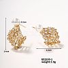 Shiny Women's Earrings with Hollow Design QN5247-2-1