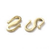 Brass S Hook Clasps X-KK-L205-04G-2