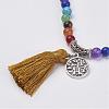 Natural Gemstone Beads Necklaces NJEW-F147-B-3