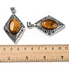 Natural Tiger Eye Big Pendants G-Z050-08C-3