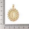 Brass Cubic Zirconia Pendants KK-Z050-25G-01-3