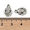 Tibetan Style Alloy Frog Charms X-TIBEP-O009-28-4