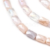 Gradient Color Electroplate Glass Bead Strands X-GLAA-E042-01E-3