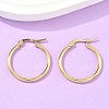 Ion Plating(IP) 304 Stainless Steel Hoop Earrings X-EJEW-N0016-11G-C-2