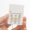 201 Stainless Steel Hollow Angel Number Pendant Necklaces for Women FS-WG21275-21-1
