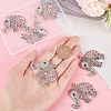   6Pcs Tibetan Style Alloy Rhinestone Big Pendants RB-PH0001-23-4